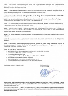 020 - Arrêté numéro 2025-020-PM - CIRCULATION - Parking de l'Avenue de Soulac - SEDI_page-0002.jpg