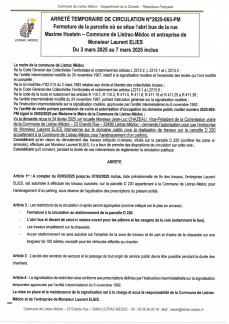 063 - Arrêté numéro 2025-063-PM - Circulation - Place abri bus rue Maxime Hostein - Aménagement d'un parking_page-0001.jpg