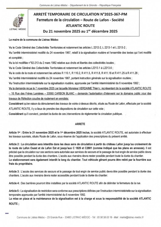 367 - Arrêté numéro 2025-367-PM - Circulation - Atlantic Route - route de Lafon_page-0001.jpg 367 - Arrêté numéro 2025-367-PM - Circulation - Atlantic Route - route de Lafon_page-0001.jpg